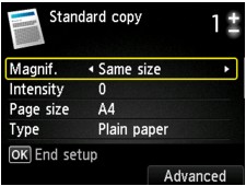 Canon : PIXMA Manuals : MX920 series : Setting Items